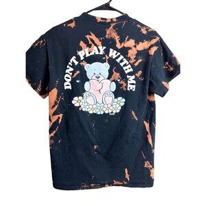 Alab Don't Play with Me Teddy Bear Crewneck Tie Dye T Shirt Medium